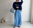 画像1: 【2/11 LIVEアイテム】●カラーワイドパンツ (1)