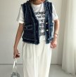 画像7: ●大大大人気‼︎追加生産決定‼︎●身長問わずおすすめ◎【3/9 LIVEアイテム】●フリンジデニムベスト（予約/4） (7)