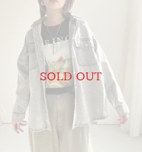 ●数量限定!！【3/11 LIVEアイテム】●デニムシャツライクジャケット（グレー）
