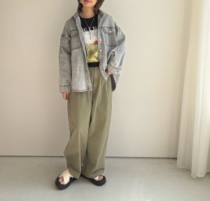 画像4: ●即完売！リクエストにお応えして！奇跡の再生産決定 !！●期間限定ご予約10倍ポイント●【3/11 LIVEアイテム】●デニムシャツライクジャケット（グレー）（予約/7月）