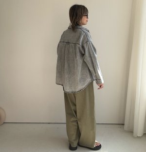 画像5: ●即完売！リクエストにお応えして！奇跡の再生産決定 !！●期間限定ご予約10倍ポイント●【3/11 LIVEアイテム】●デニムシャツライクジャケット（グレー）（予約/7月）