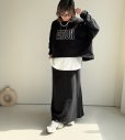 画像1: ●セットアップ可能【3/11 LIVEアイテム】●スエットロングスカート (1)