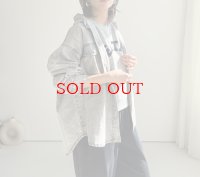 ●即完売！リクエストにお応えして！奇跡の再生産決定 !！●期間限定ご予約5倍840ポイント●【3/11 LIVEアイテム】●デニムシャツライクジャケット（グレー）（予約/7月）