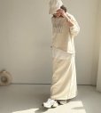 画像6: ●セットアップ可能【3/11 LIVEアイテム】●スエットロングスカート (6)