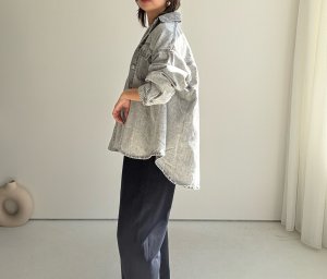 画像7: ●即完売！リクエストにお応えして！奇跡の再生産決定 !！●期間限定ご予約10倍ポイント●【3/11 LIVEアイテム】●デニムシャツライクジャケット（グレー）（予約/7月）