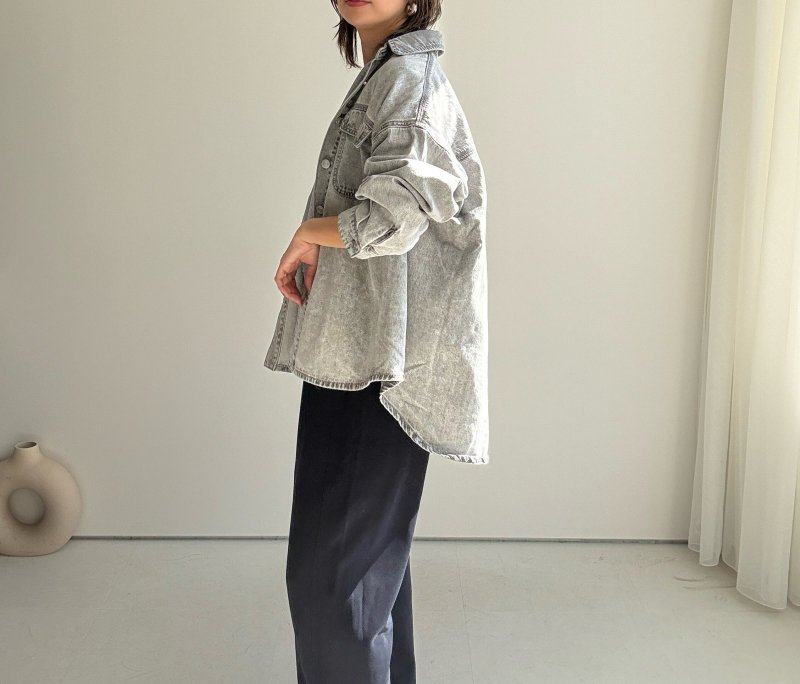 画像7:  追加生産決定！   生産枠限り    【8/8 LIVE】】●デニムシャツライクジャケット（グレー）（予約/9月） (7)
