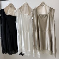 ●ご予約5 倍ポイント対象●【3/13 ayane LIVEアイテム】●裾レースアシンメトリーフレアタンク（予約/6月）