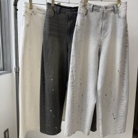 ●ご予約5倍ポイント対象●【3/13 ayane LIVEアイテム】●バレルレッグデニムパンツ（予約/5-6月）