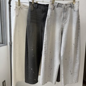 画像1: ●ご予約5倍ポイント対象●【3/13 ayane LIVEアイテム】●バレルレッグデニムパンツ（予約/5-6月）