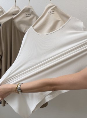 画像4: ●ご予約5倍ポイント対象●【3/13 ayane LIVEアイテム】●ハーフスリーブリブトップス（予約/6月）