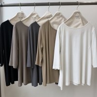 ●ご予約5倍ポイント対象●【3/13 ayane LIVEアイテム】●ハーフスリーブリブトップス（予約/6月）