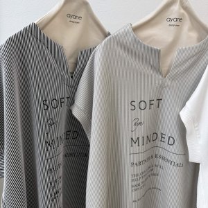 画像3: ●ご予約5倍ポイント対象●【3/13 ayane LIVEアイテム】●アシンメトリーストライプロゴトップス（予約/6月）