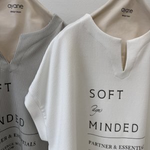 画像2: ●ご予約5倍ポイント対象●【3/13 ayane LIVEアイテム】●アシンメトリーストライプロゴトップス（予約/6月）