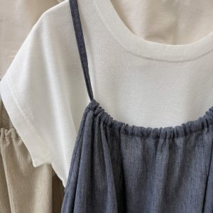 画像4: ●ご予約5 倍ポイント対象●【3/13ayane LIVEアイテム】●リネン混スラブフレアビスチェ（予約/6月）