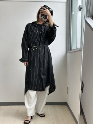 画像5: ●ご予約5倍ポイント対象●【3/13 ayane LIVEアイテム】●ピンストライプロングシャツ（予約/5-6月）