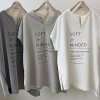 ●ご予約5倍ポイント対象●【3/13 ayane LIVEアイテム】●アシンメトリーストライプロゴトップス（予約/6月）