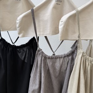 画像3: ●ご予約5 倍ポイント対象●【3/13ayane LIVEアイテム】●リネン混スラブフレアビスチェ（予約/6月）