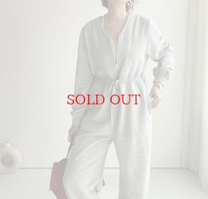 画像4: ●メーカー在庫限り【3/16 LIVEアイテム】●Vネックジップスエットジャンプスーツ（メーカー確認後確保）