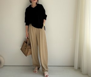 画像11: ●高身長サイズが登場!!●生産枠限り【3/16 LIVEアイテム】●さらさら春夏タックボリュームパンツ（予約）