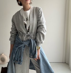 画像13: ●メーカー在庫限り【3/16 LIVEアイテム】●Vネックジップスエットジャンプスーツ（メーカー確認後確保）