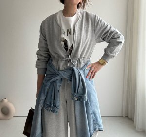 画像12: ●メーカー在庫限り【3/16 LIVEアイテム】●Vネックジップスエットジャンプスーツ（メーカー確認後確保）