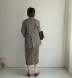 画像13: ●【3/16 LIVEアイテム】●リネンミックスブラウンチェックジャケット (13)