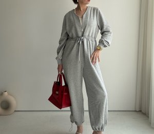 画像3: ●メーカー在庫限り【3/16 LIVEアイテム】●Vネックジップスエットジャンプスーツ（メーカー確認後確保）