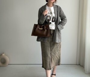 画像10: ●【3/16 LIVEアイテム】●リネンミックスブラウンチェックジャケット