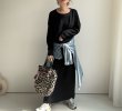 画像9: ●大人のこなれ感が素敵●セットアップ可能【3/20 LIVEアイテム】●サーマルロングスカート (9)