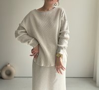 ●大人のこなれ感が素敵●セットアップ可能【3/20 LIVEアイテム】●サーマルルーズプルオーバー