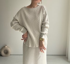 画像1: ●大人のこなれ感が素敵●セットアップ可能【3/20 LIVEアイテム】●サーマルルーズプルオーバー