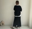 画像2: ●大人のこなれ感が素敵●セットアップ可能【3/20 LIVEアイテム】●サーマルロングスカート (2)
