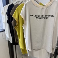 ●期間限定ご予約5倍ポイント●【3/25LIVEアイテム】さらさら素材●ベーシックロゴフレンチブラウス（予約/5月）