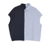 ●期間限定ご予約5倍ポイント●【3/25LIVEアイテム】アシメデザインバイカラーシャツ（予約/5月）