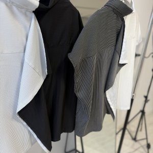 画像6: ●期間限定ご予約5倍ポイント●【3/25LIVEアイテム】アシメデザインバイカラーシャツ（予約/5月）