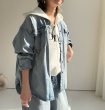 画像10: ●激推し◎デニムシャツとジャケットの中間で羽織りやすい!!【LIVEご紹介アイテム】●デニムシャツライクジャケット (10)