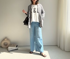 画像5: ●メーカー在庫限りで終売●【3/28 LIVEアイテム】接触冷感/吸水速乾/真夏OK◎さらさらワイドデニム（メーカー確認後確保）