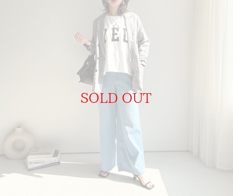 画像5: ●メーカー在庫限りで終売●【3/28 LIVEアイテム】接触冷感/吸水速乾/真夏OK◎さらさらワイドデニム（メーカー確認後確保） (5)