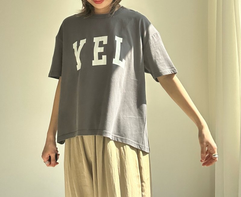画像6: ●インしないで良い丈◎前後差ベストバランス!【3/28LIVEアイテム】YELオーバーロゴT (6)