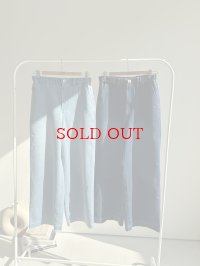●メーカー在庫限りで終売●【3/28 LIVEアイテム】接触冷感/吸水速乾/真夏OK◎さらさらワイドデニム（メーカー確認後確保）