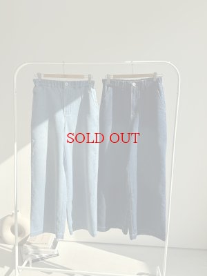 画像1: ●メーカー在庫限りで終売●【3/28 LIVEアイテム】接触冷感/吸水速乾/真夏OK◎さらさらワイドデニム（メーカー確認後確保）