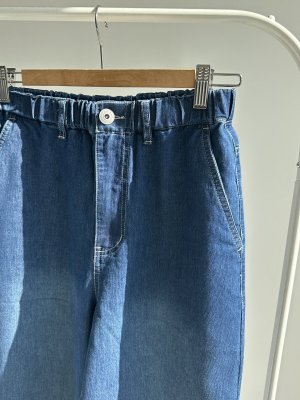 画像2: ●メーカー在庫限りで終売●【3/28 LIVEアイテム】接触冷感/吸水速乾/真夏OK◎さらさらワイドデニム（メーカー確認後確保）