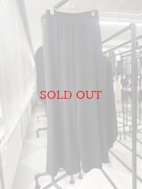 ●メーカー在庫限り●【3/31 LIVEアイテム】ストレッチジョーゼットワイドパンツ（セットアップ可能）