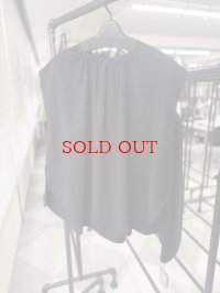 ●メーカー在庫限り●【3/31 LIVEアイテム】ストレッチジョーゼットギャザートップス（セットアップ可能）