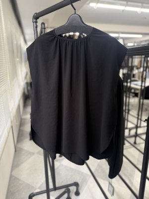 画像1: ●メーカー在庫限り●【3/31 LIVEアイテム】ストレッチジョーゼットギャザートップス（セットアップ可能）