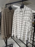 画像2: ●SALE●メーカー在庫限り●【3/31 LIVEアイテム】とろみチェックオーバーシャツ (2)