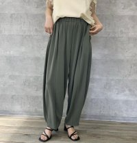 ●期間限定●ご予約5倍ポイント●ウエスト最大130cm超え⁉低身長サイズもあり◎【4/3LIVEアイテム】さらさらサルエルパンツ（予約/5月）