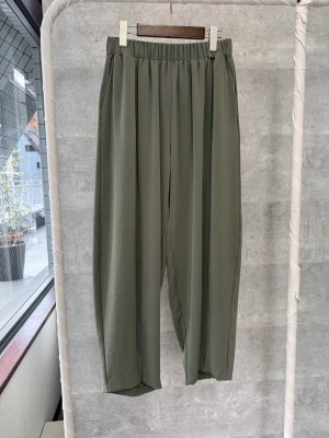 画像2: ●期間限定●ご予約5倍ポイント●ウエスト最大130cm超え⁉低身長サイズもあり◎【4/3LIVEアイテム】さらさらサルエルパンツ（予約/5月）