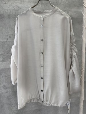 画像2: ●期間限定●ご予約5倍ポイント●【4/3LIVEアイテム】ギャザースリーブシアーブラウス（予約/5月）