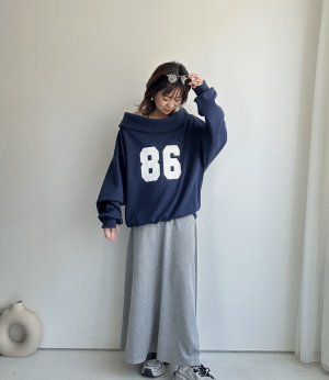 画像10: ●期間限定●生産枠に限りあり●【4/8LIVEアイテム】ナンバーロゴオフショルスエット（予約/5月）